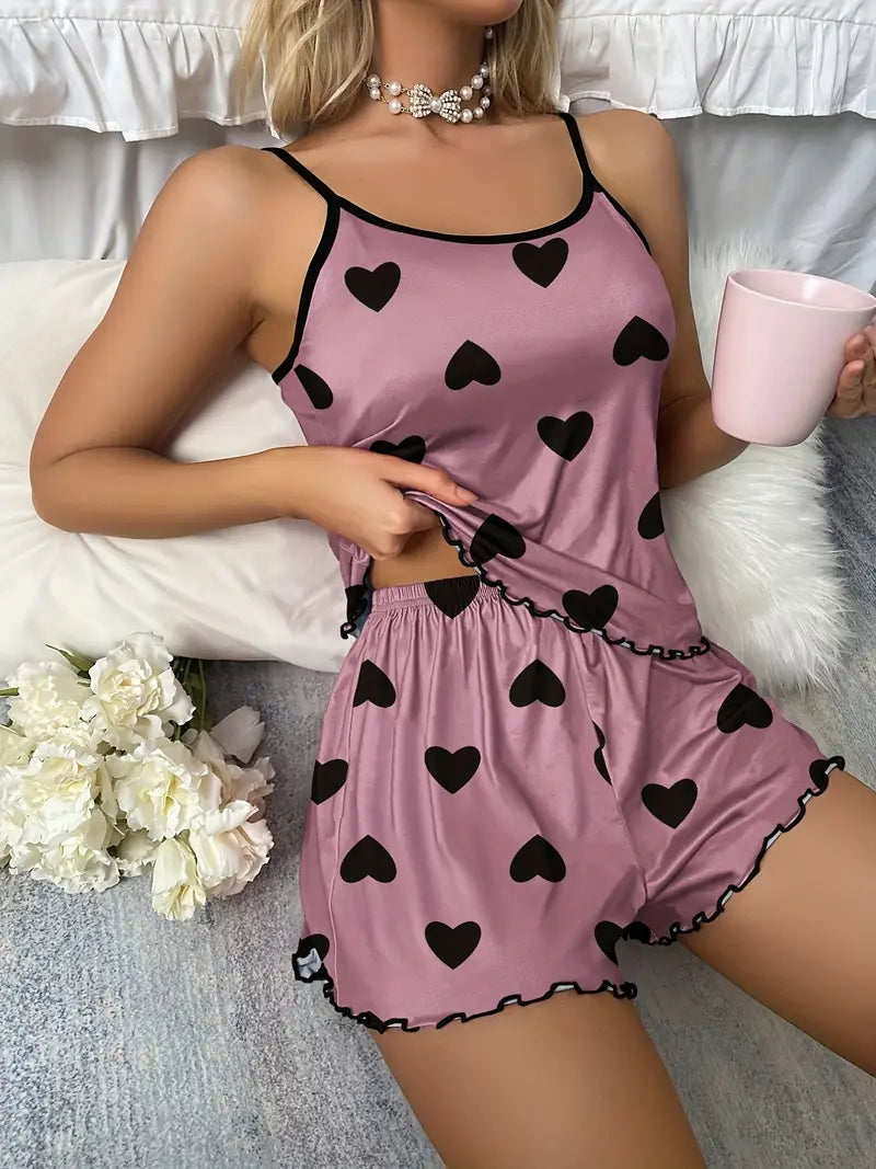 Pyjama Femme Confort Décontracté Deux Pièces