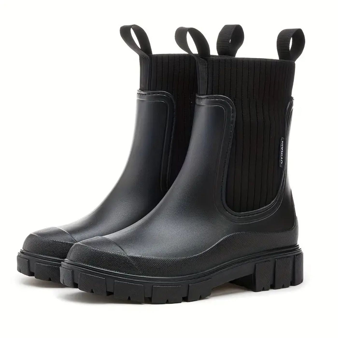Bottes Imperméables Chic avec Fermeture Éclair et Semelle antidérapante - LuxeStyle