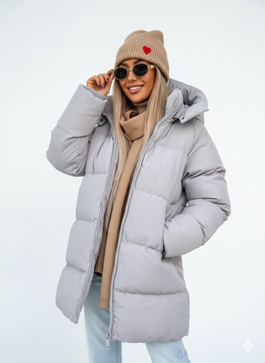Veste Hiver Élégante Femme - Parka Oversize Réversible pour Femme Streetwear