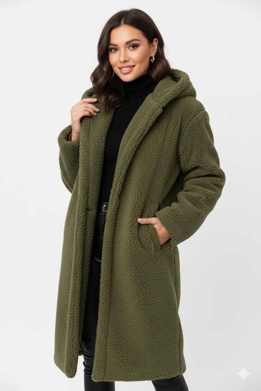 Manteau Teddy Douillet Femme - Veste Hiver Élégante et Confortable