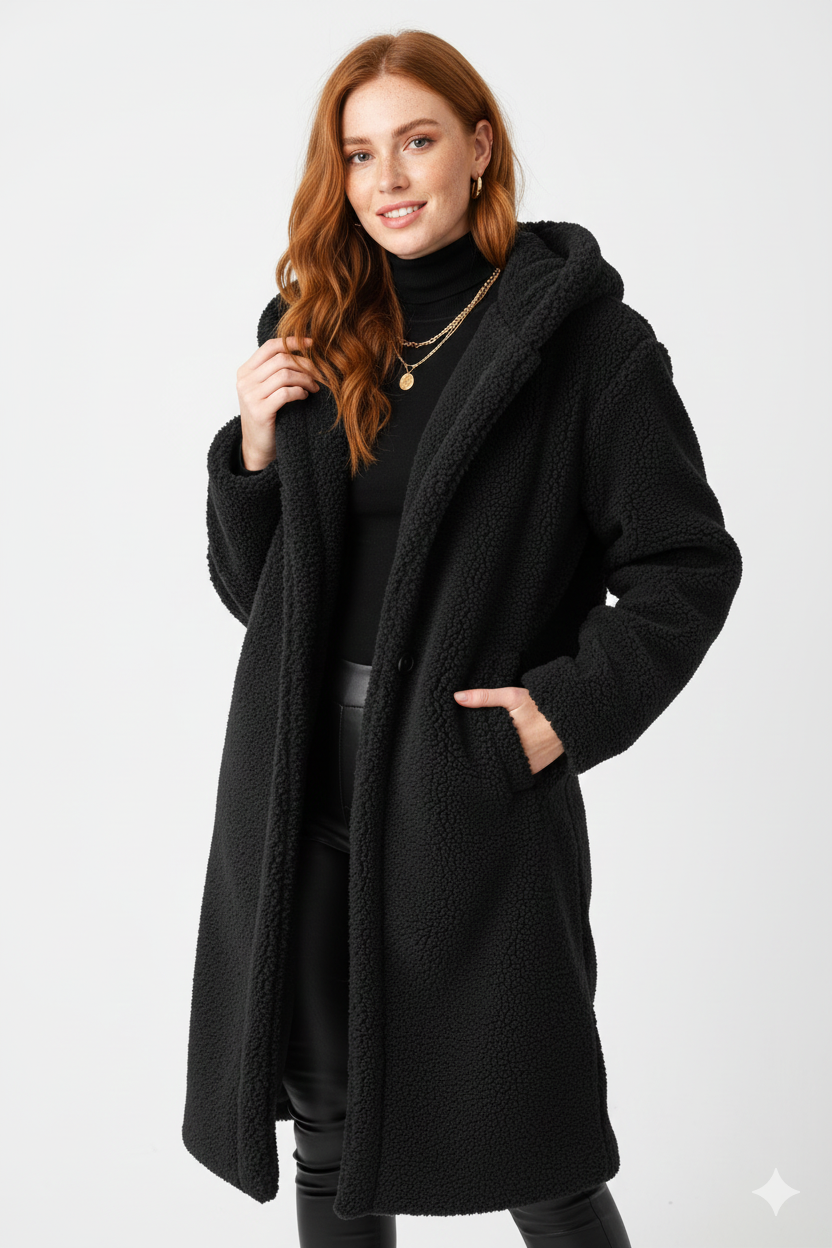 Manteau Teddy Douillet Femme - Veste Hiver Élégante et Confortable