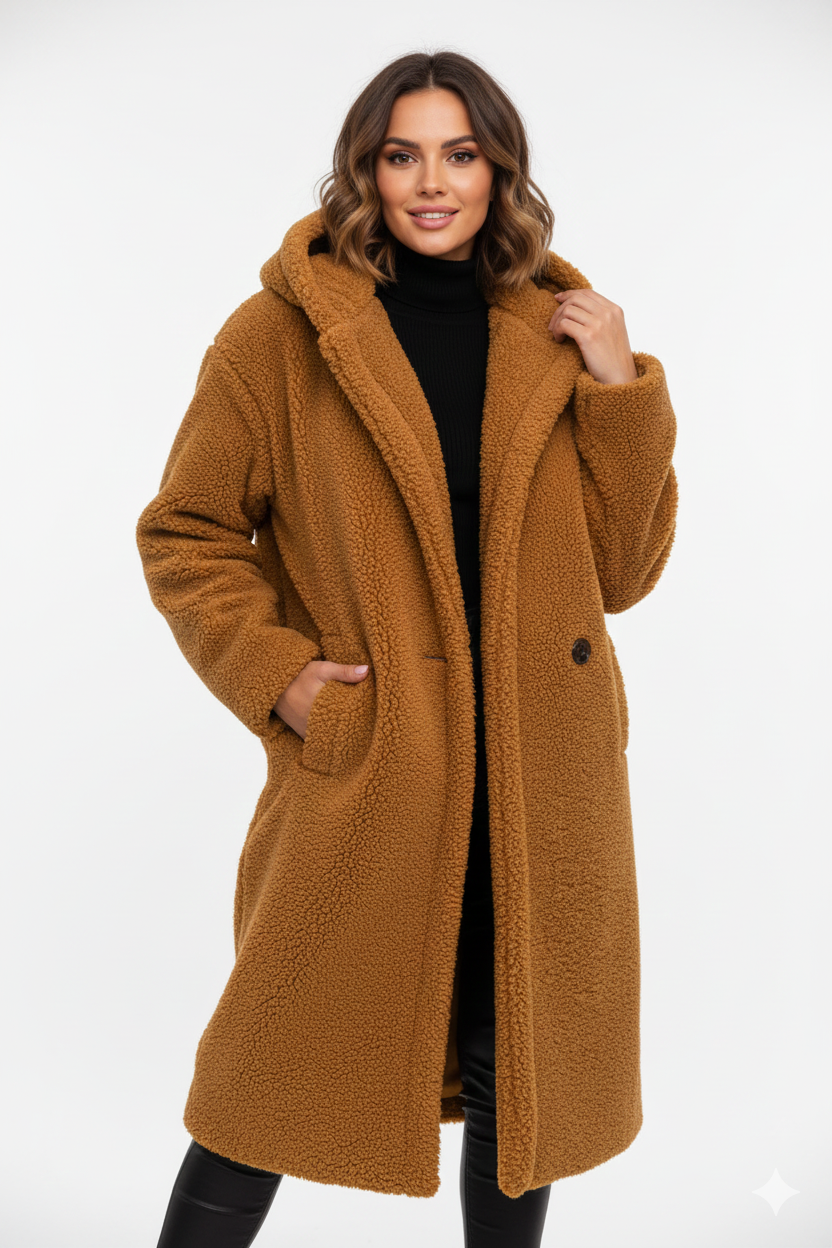 Manteau Teddy Douillet Femme - Veste Hiver Élégante et Confortable