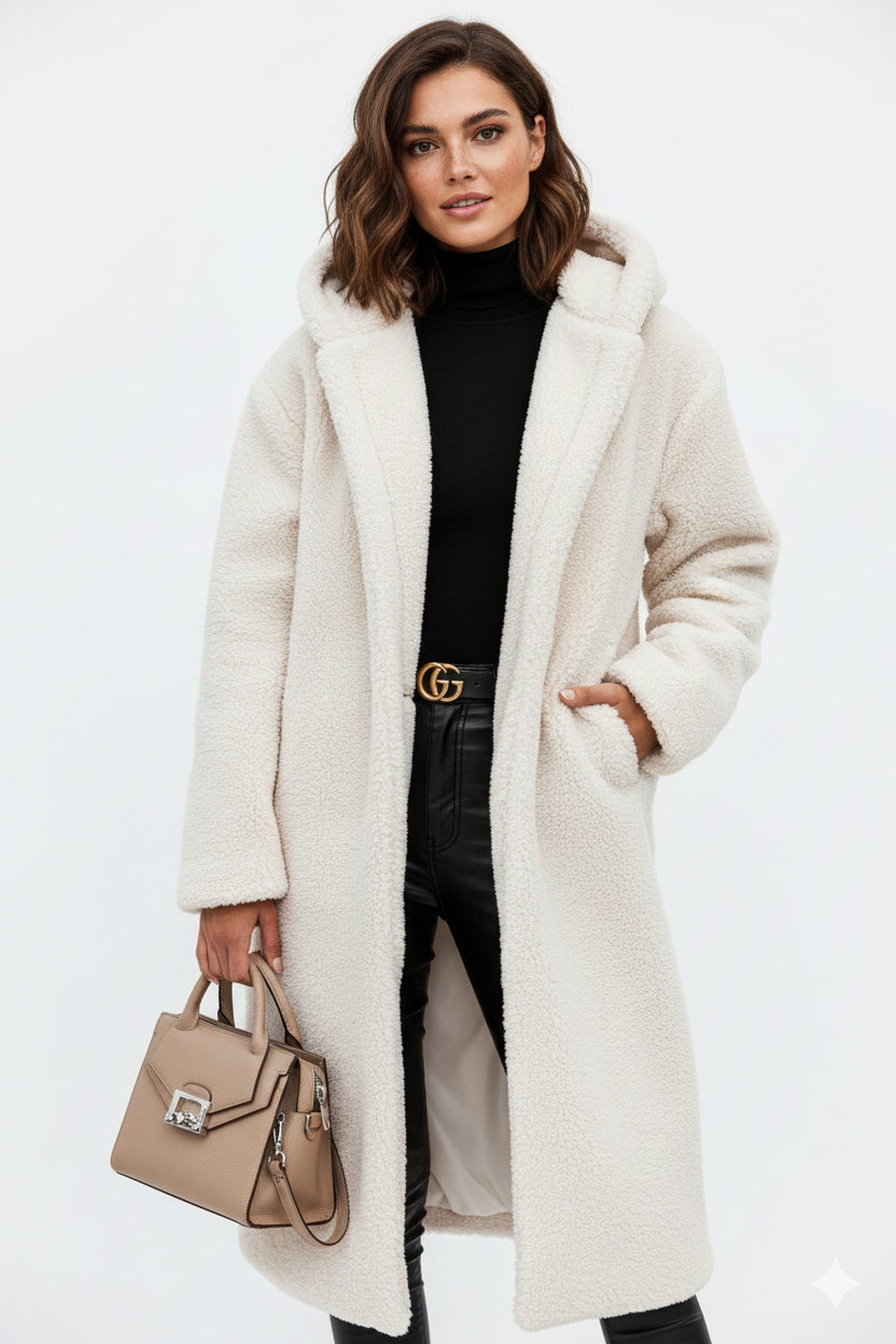 Manteau Teddy Douillet Femme - Veste Hiver Élégante et Confortable