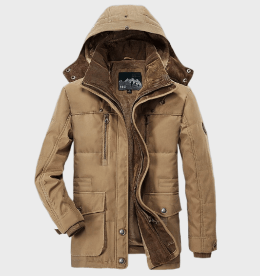Veste Hiver Homme Élégante - Chaude et Confortable avec Capuche et Poches - LuxeStyle