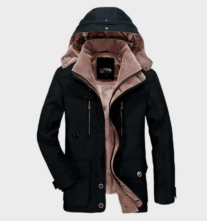 Veste hiver étanche parka beige homme
