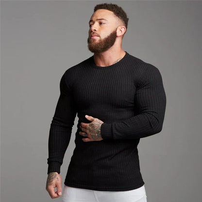 Pull Homme Blanc Classique Longues Manches
