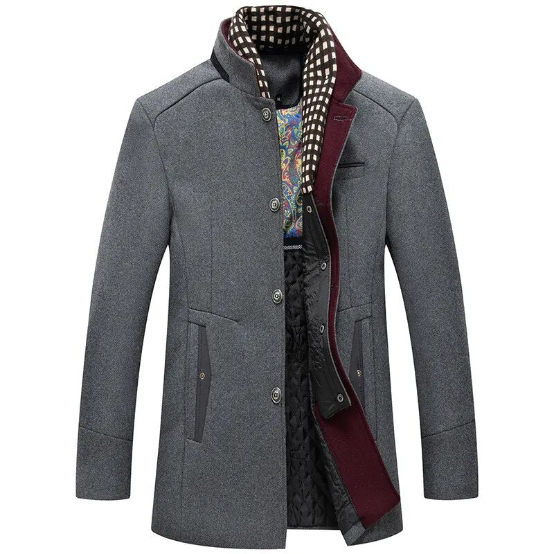 Veste Homme Élégante en Coton Mélange | Taille Slim Hiver