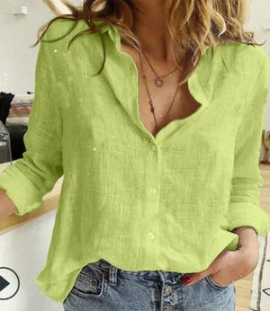 Blouse Femme Détente Élégante Pour Tous Les Jours