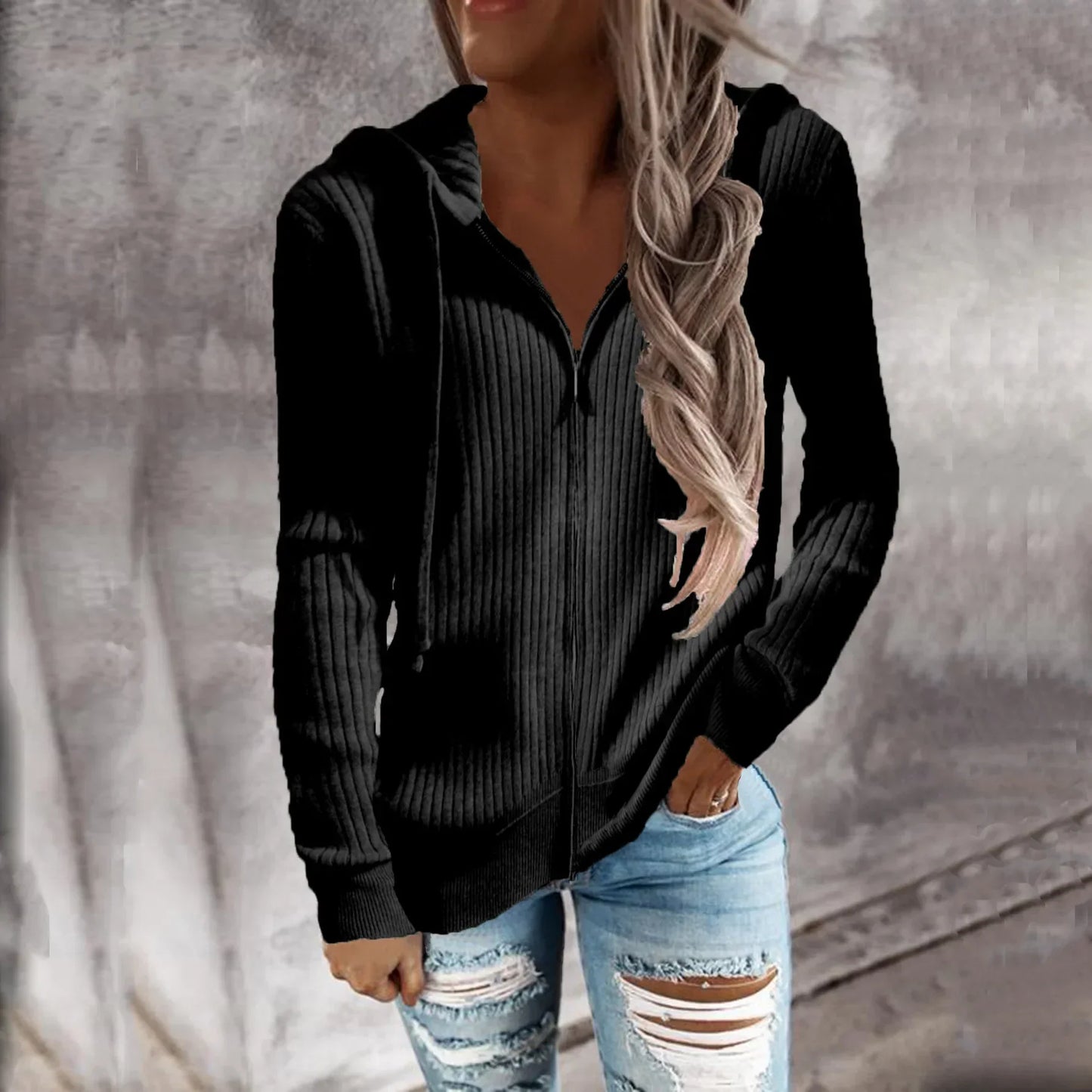 Doudoune Zippée Femme Hiver avec Capuche - luxestyle