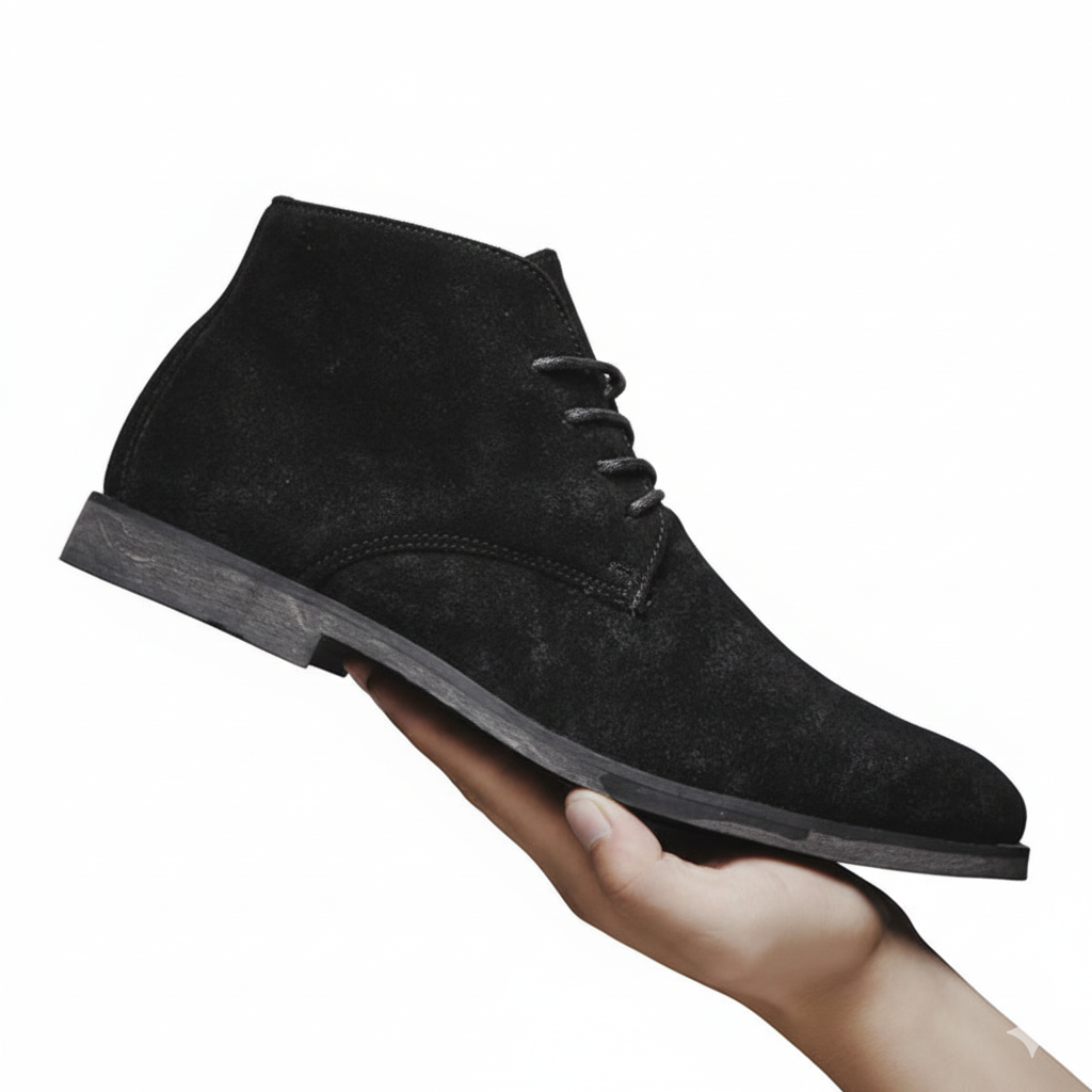 Noah Bottines Hiver Homme – Chaussures Cuir Confort avec Semelle Grip
