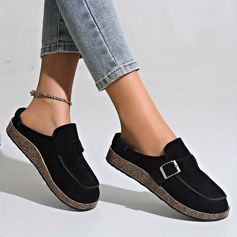 Sabots Femmes Cuir Noir Naturel
