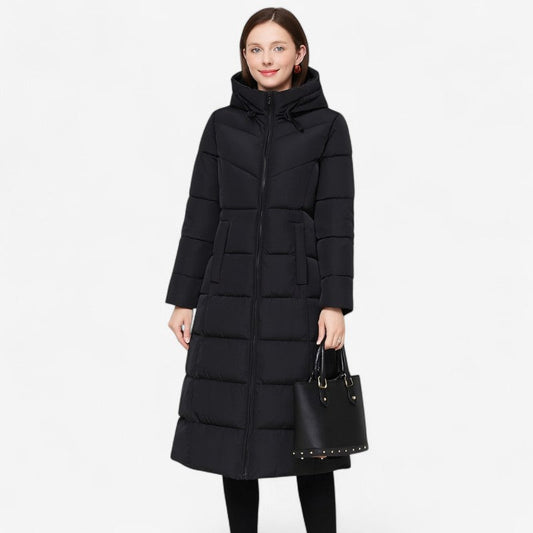 Manteau Femme Long Élégant avec Manches Longues - LuxeStyle