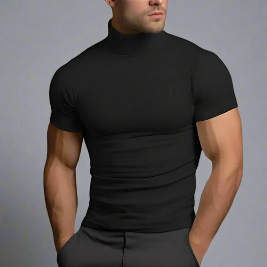 T-shirt Col Roulé Slim Moderne - LuxeStyle