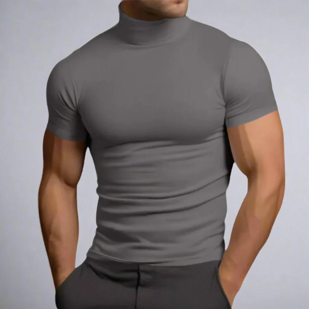 T-shirt Col Roulé Slim Moderne