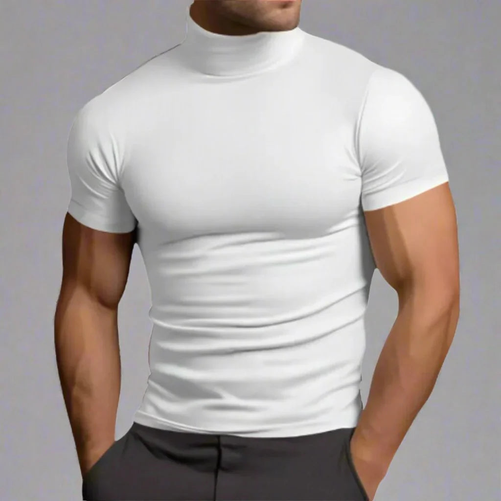 T-shirt Col Roulé Slim Moderne