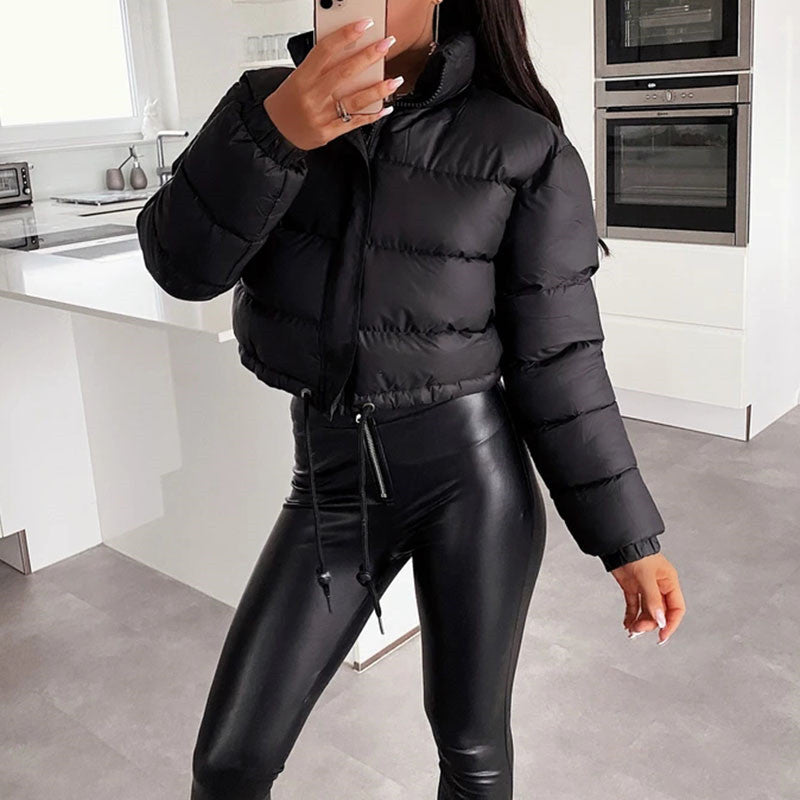 Veste Doudoune Élégante Taille Cintrée pour Femme Hiver
