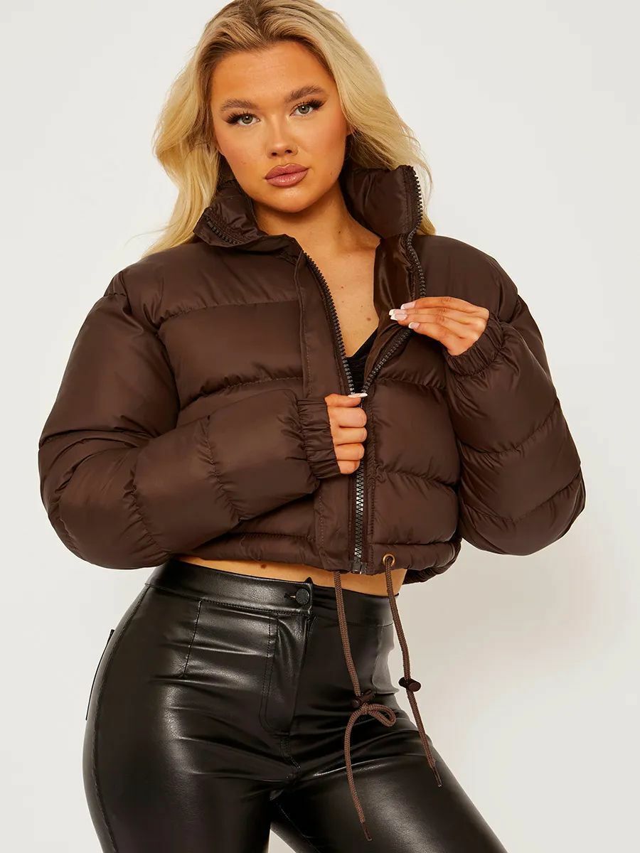 Veste Doudoune Élégante Taille Cintrée pour Femme Hiver