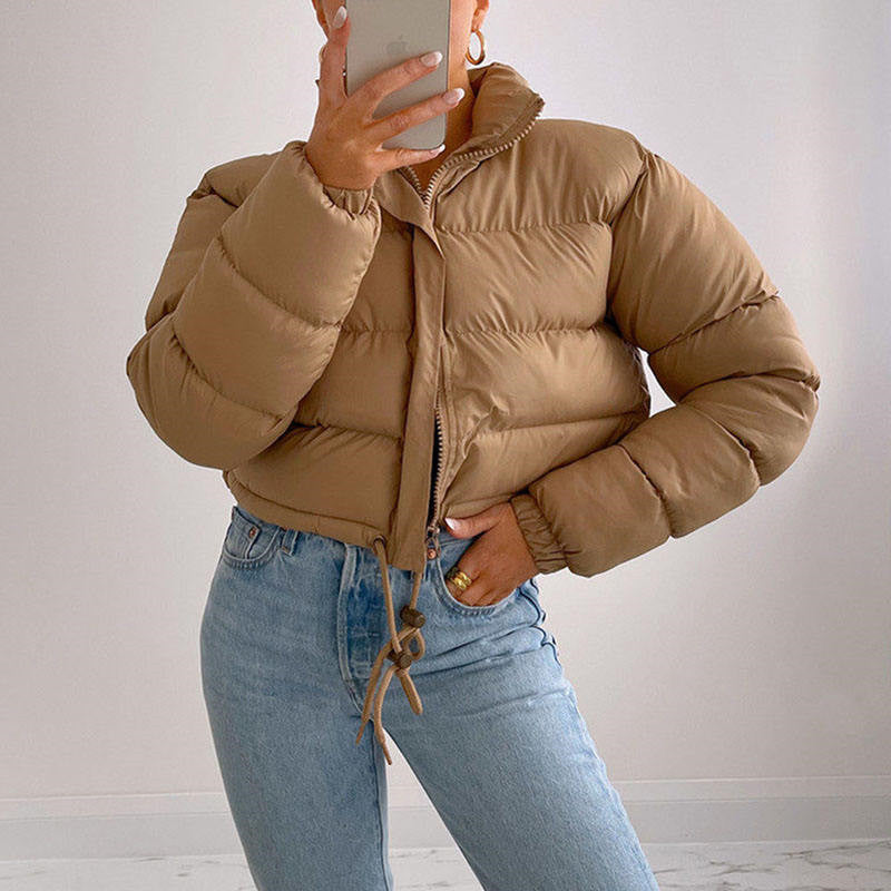 Veste Doudoune Élégante Taille Cintrée pour Femme Hiver