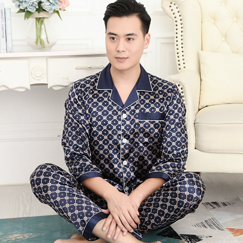 Pyjama Homme Confortable Haut et Bas pour Printemps
