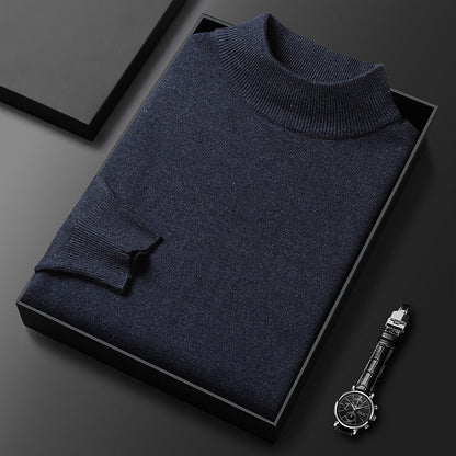 Pull Homme Hiver Douillet – Col Montant et Style Chic