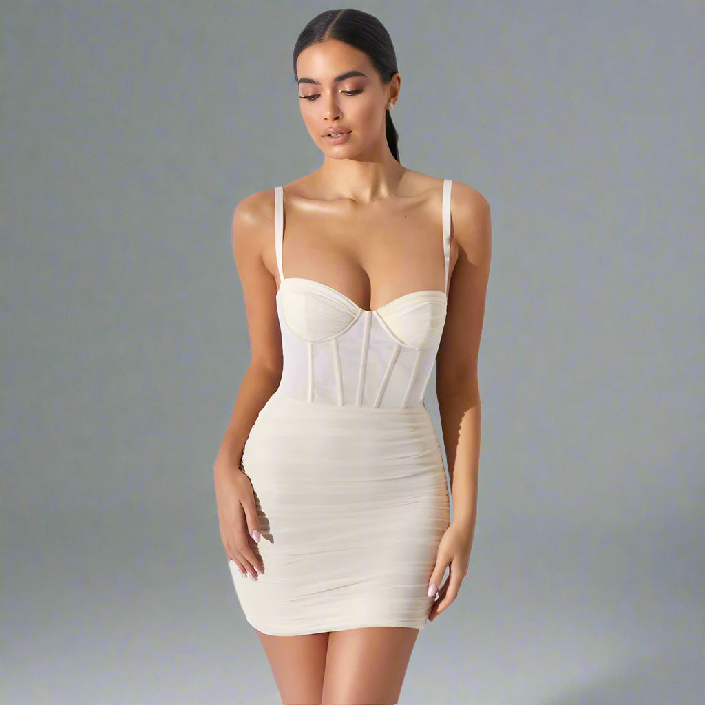 Corsetia™ – Robe Femme Élégante Mini avec Corset Ajustable