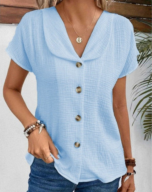 Chemise légère avec col classique - LuxeStyle