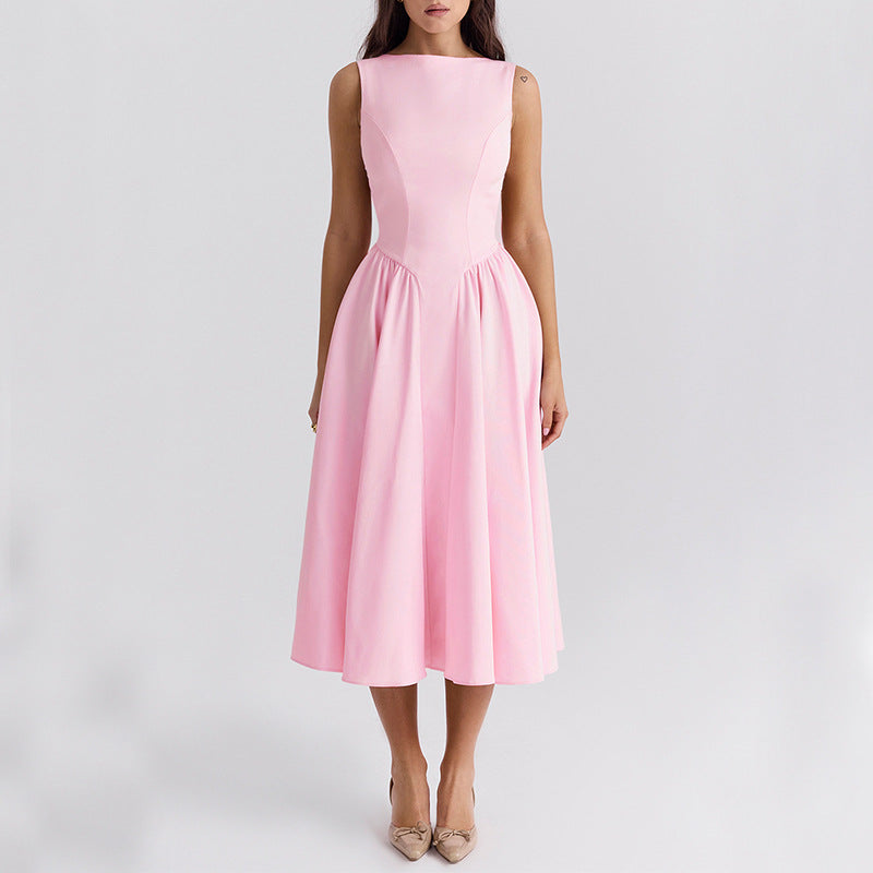 MilaLine™ – Robe Midi Femme Chic A-Line Confortable pour Occasions Élégantes
