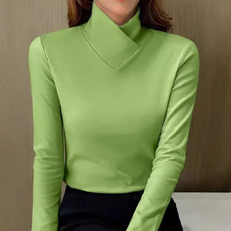 Pull Col Roulé Élégant Femme