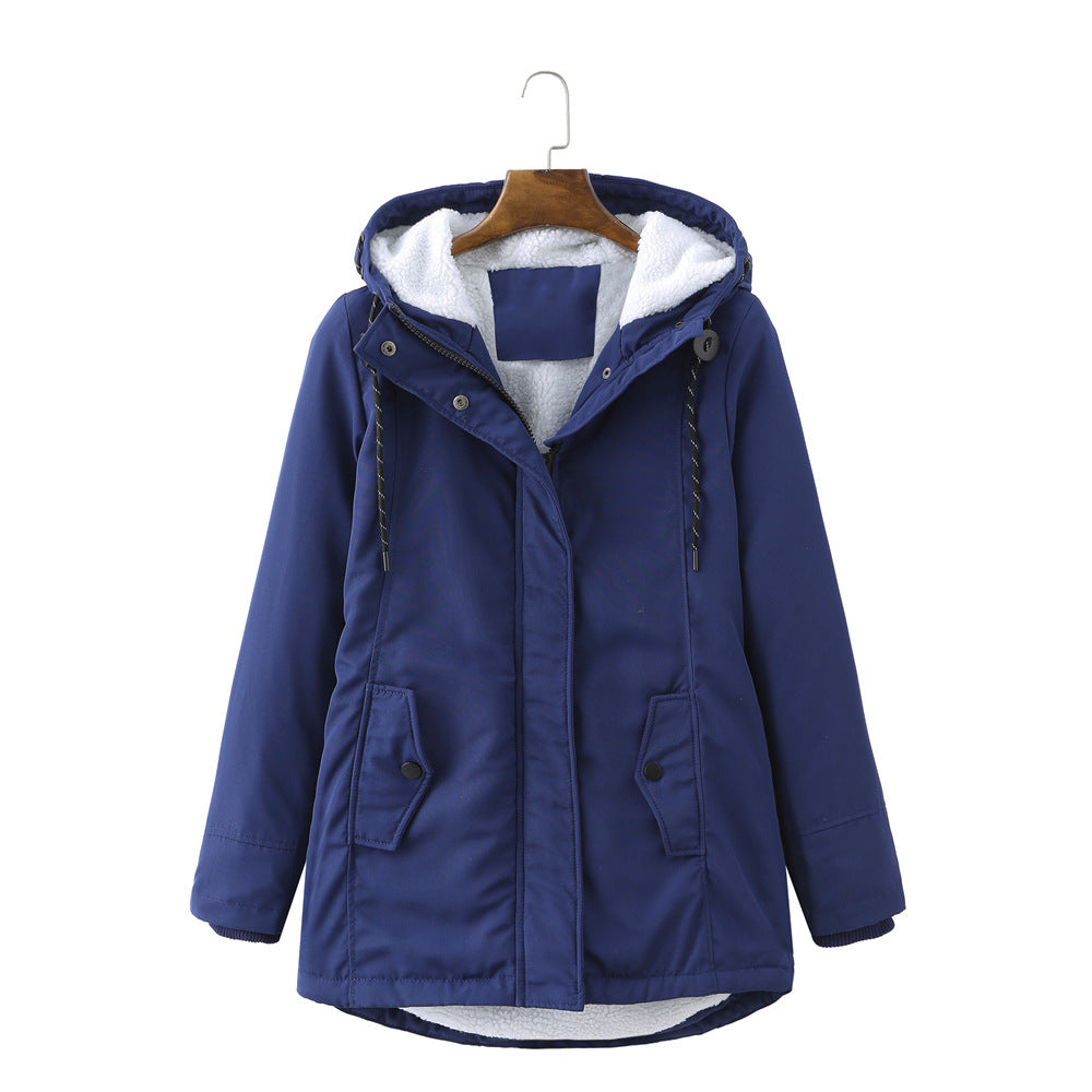 Manteau Doudoune Élégant avec Capuche pour Femme Hiver