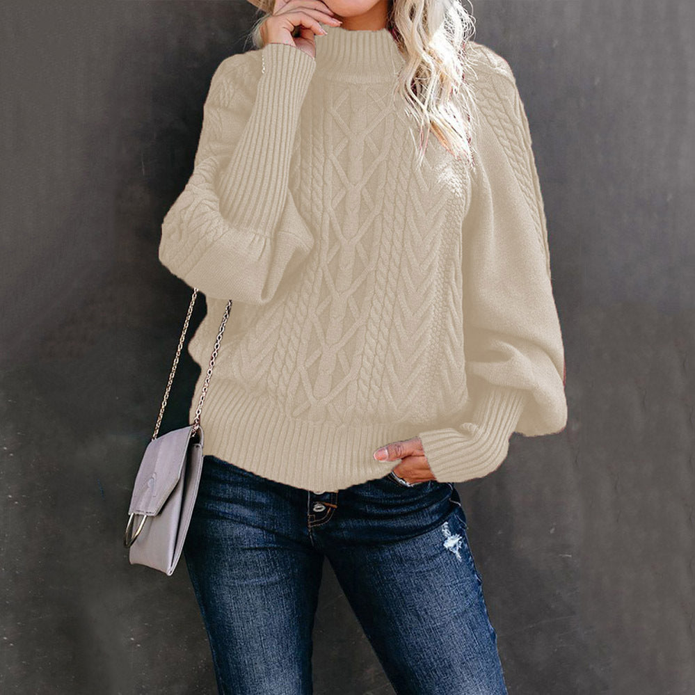 Pull femme coloré à manches longues et col rond