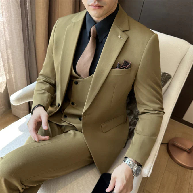 Costume Mariage Homme 3 Pièces Élégant Slim Fit - luxestyle