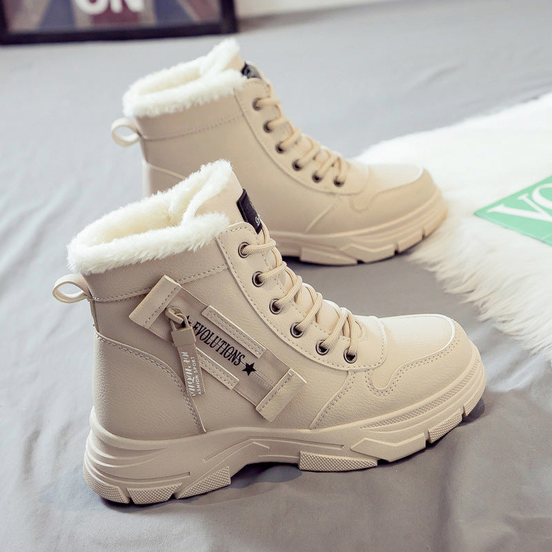 Bottes Femme Hiver Chaudes Fourrées avec Semelle Grip - LuxeStyle