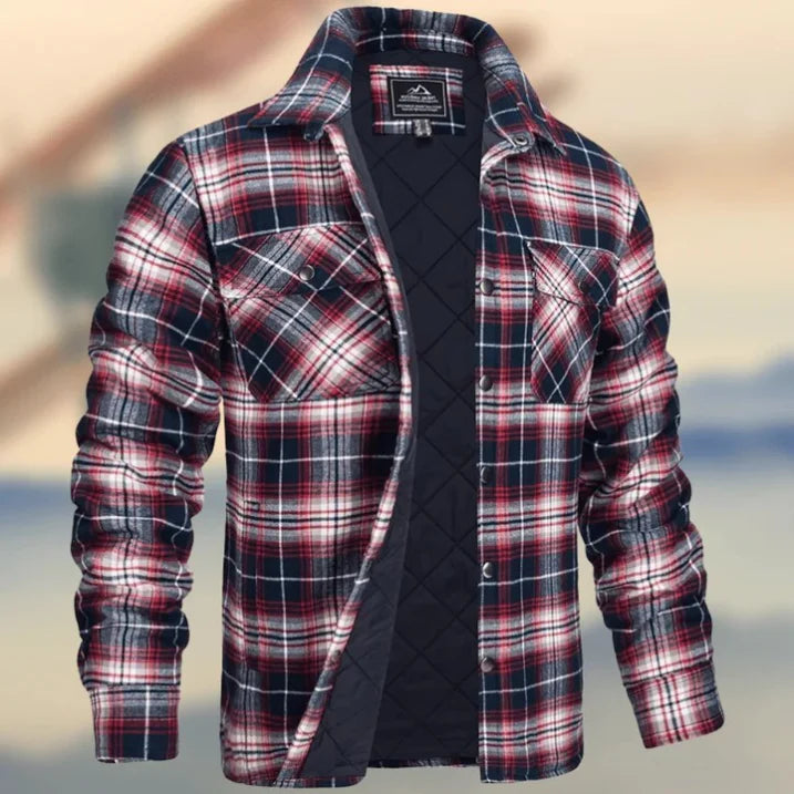 Chemise Homme Flanelle Manches Longues Boutons