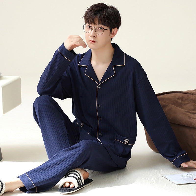 Pyjama Homme Confortable Manches Longues pour Tous les Jours
