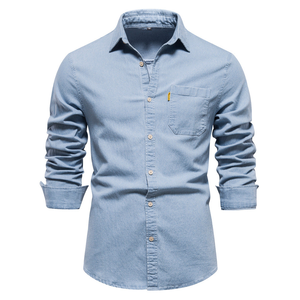 Chemise Homme Classique avec Poches pour Usage Daily