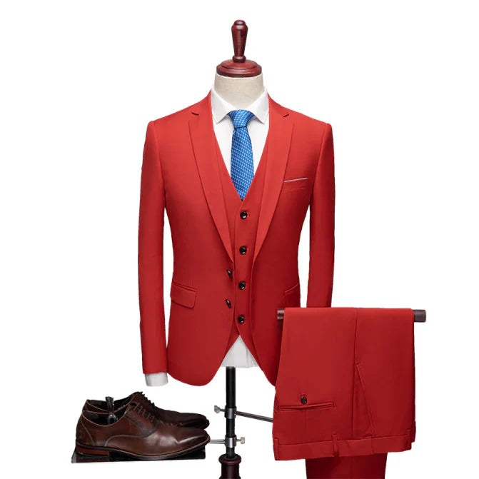 Costume 3 Pièces Élégant Mariage Homme | Pantalon Slim