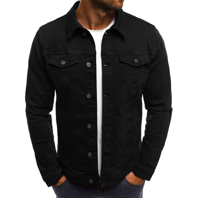 Veste Jean Homme Décontractée – Denim Élégant avec Poche - LuxeStyle