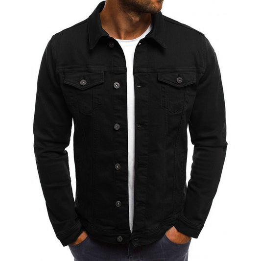 Veste Jean Homme Décontractée – Denim Élégant avec Poche - LuxeStyle
