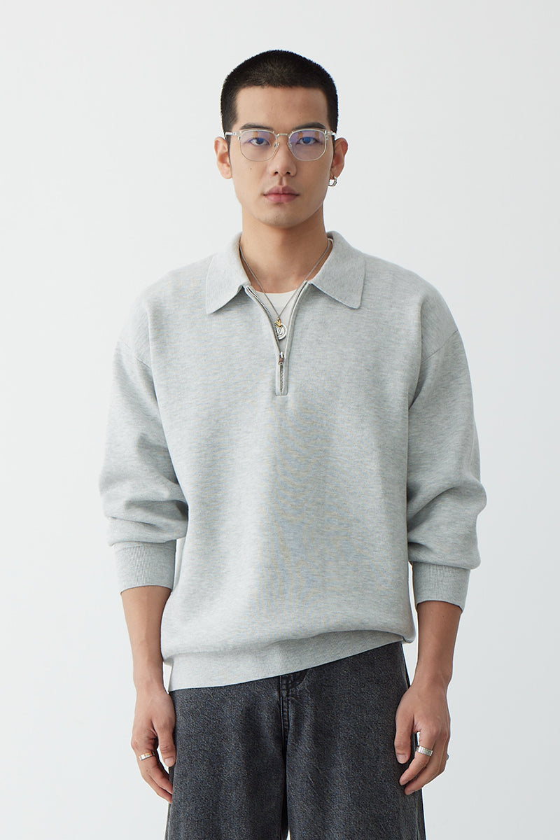 Pull Col Polo Chaud Hiver pour Homme