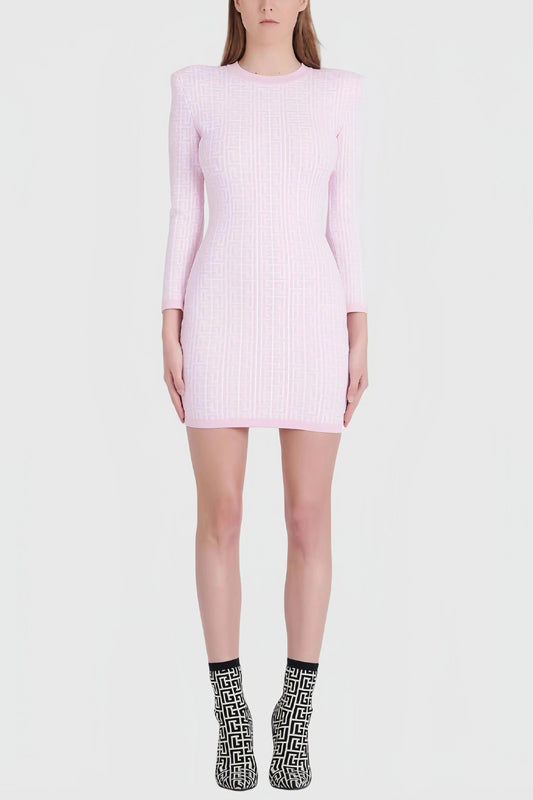 Robe Élégante à Manches Longues Imprimée pour Femme - LuxeStyle