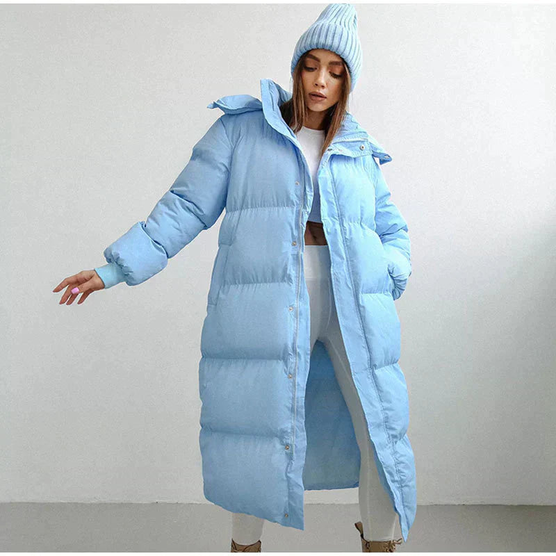 Manteau femme hiver douillet beige épais