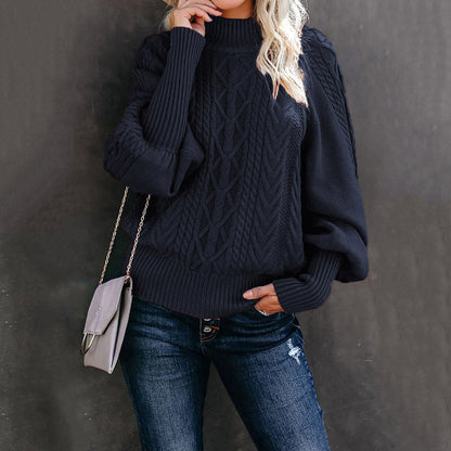 Pull femme coloré à manches longues et col rond