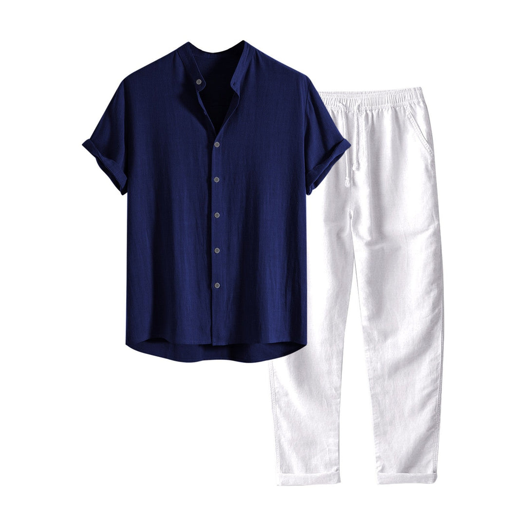 Chemise Lin Naturel et Pantalon Clair Homme