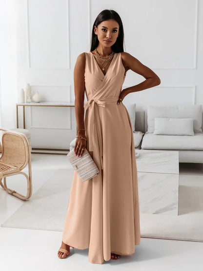 Annabelle™ – Robe Longue Femme Élégante Encolure en V Confortable