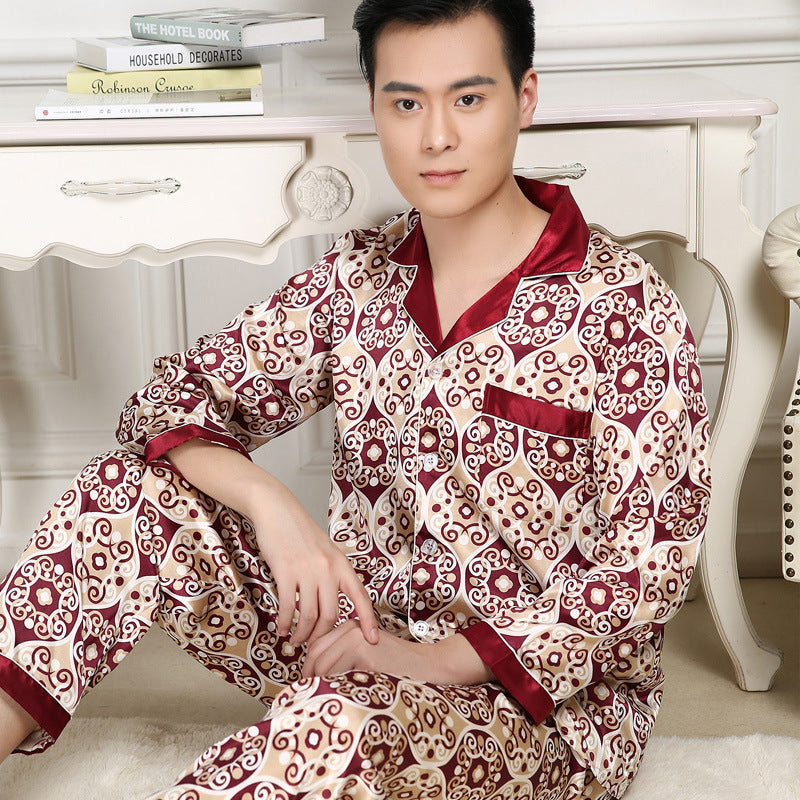 Pyjama Homme Confortable Haut et Bas pour Printemps