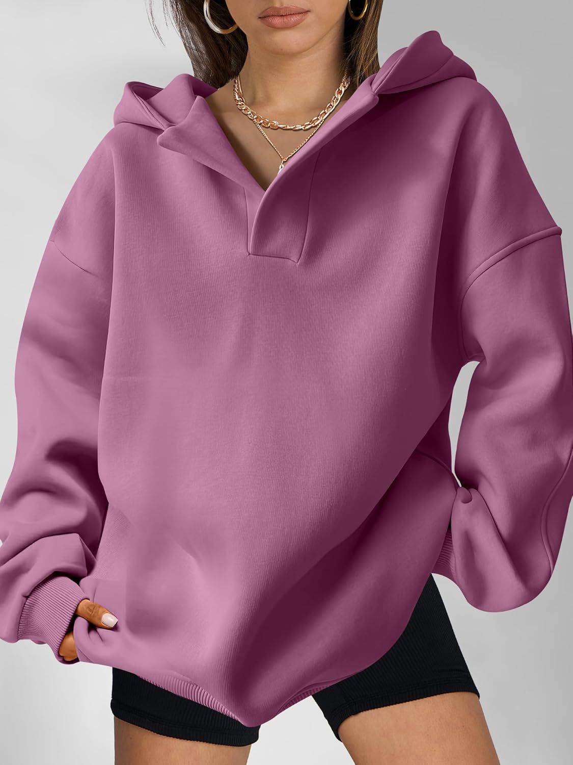Sweat Capuche Femme Doux et Confortable pour Hiver