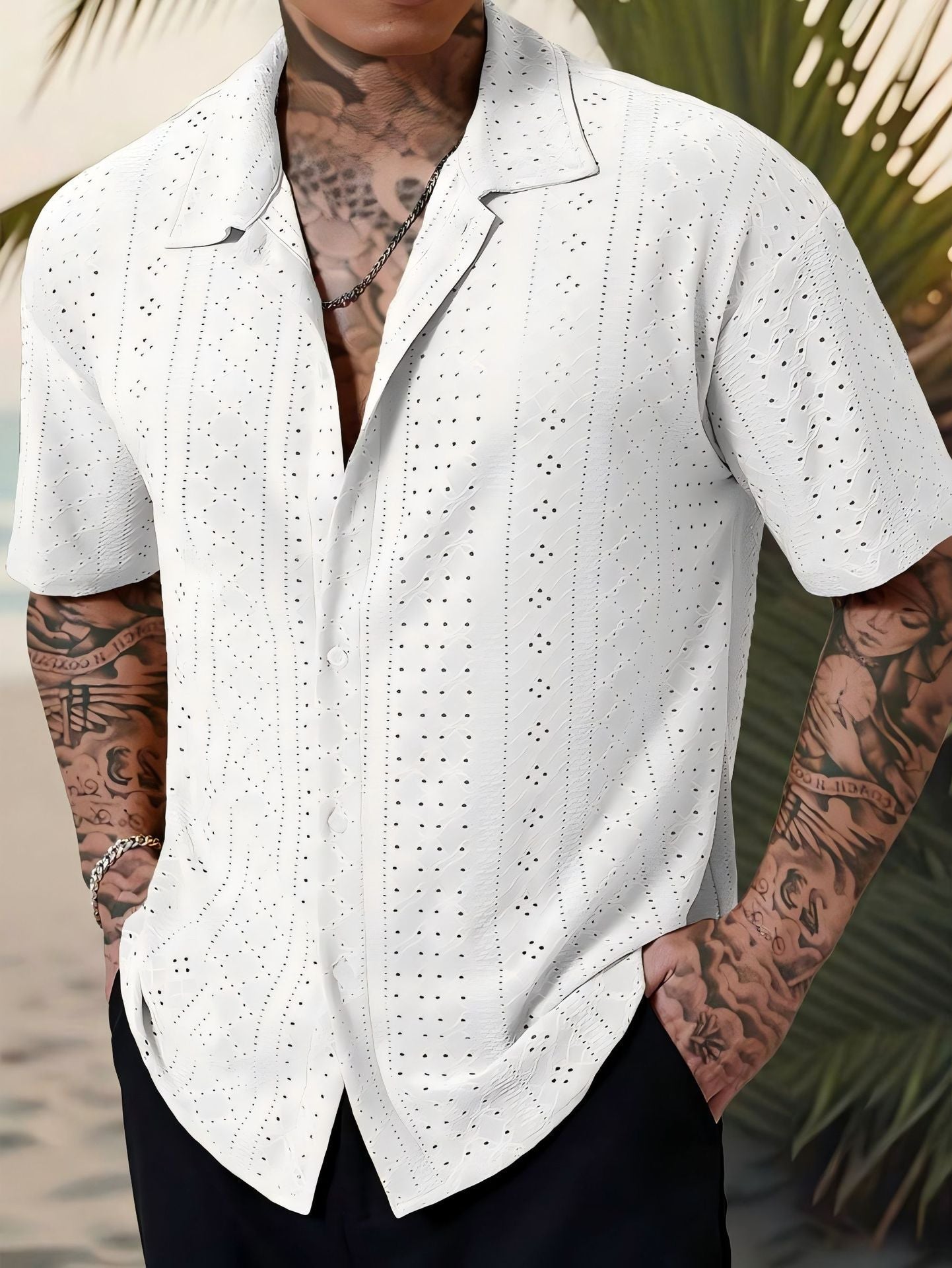 Chemise Homme Casual Chic - Chemise Coton Douce Boutonnée pour Look Relaxe - LuxeStyle
