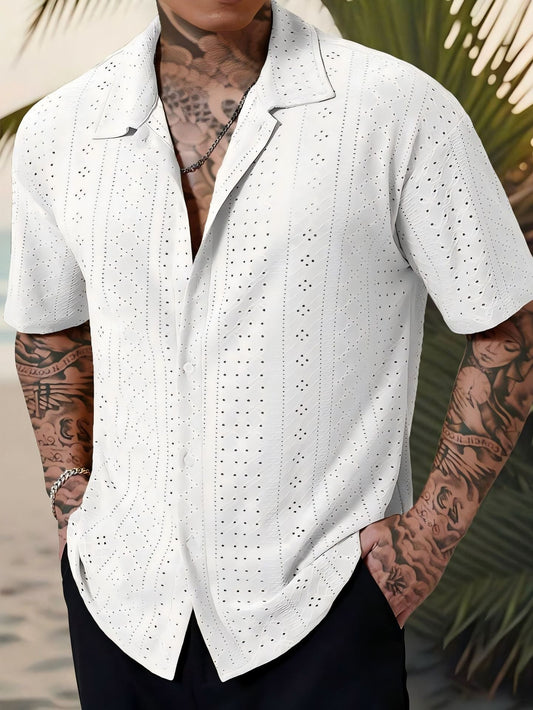 Chemise Homme Casual Chic - Chemise Coton Douce Boutonnée pour Look Relaxe - LuxeStyle