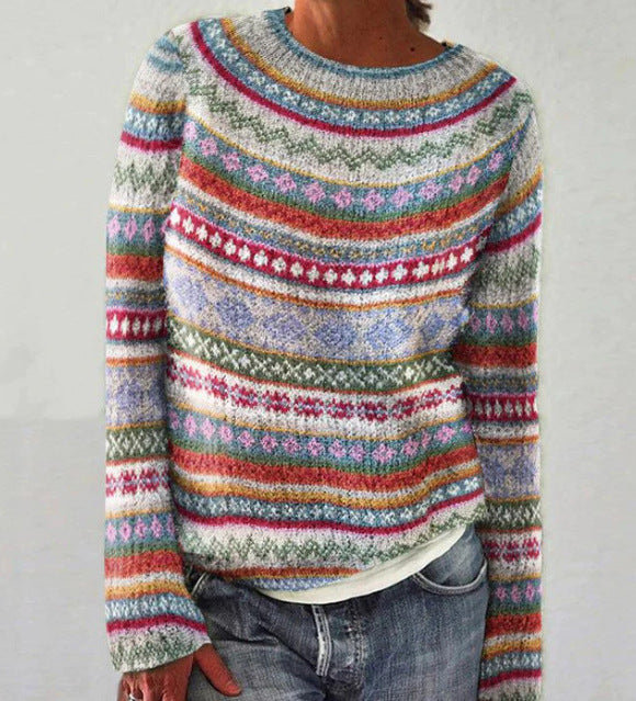 Pull Femme Douillet à Manches Longues pour Hiver