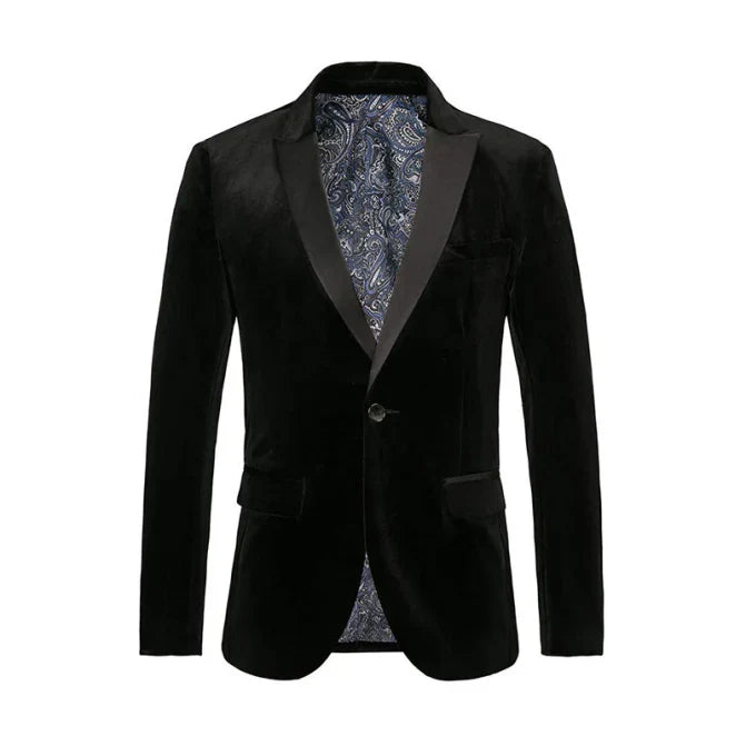 Veste Costume Élégant Homme Mariage Un Bouton - luxestyle